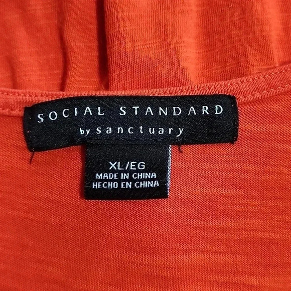 Women's Social Standard By Sanctuary Tiered Sleeveless Dress, Red, XL, Pre-Owned - Picture 5 of 9